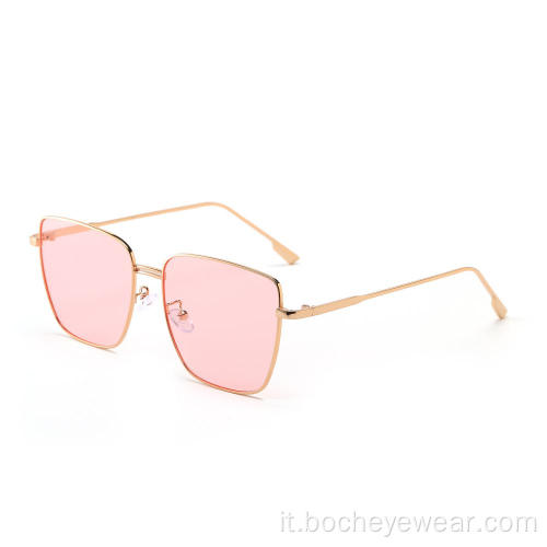 i più nuovi occhiali da sole moda unisex in italia occhiali da sole quadrati con montatura in metallo occhiali da sole all&#39;ingrosso